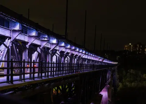 The High Level Bridge over the North Saskatchewan River in Edmonton